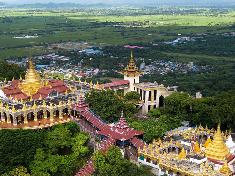 collina di mandalay, myanmar